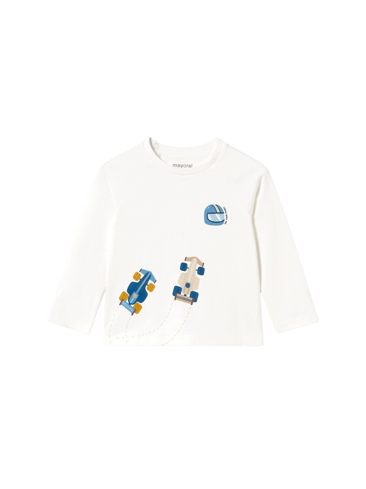 Camisola racing Nata (Creme / Pérola)  para Bebé Menino - Mayoral