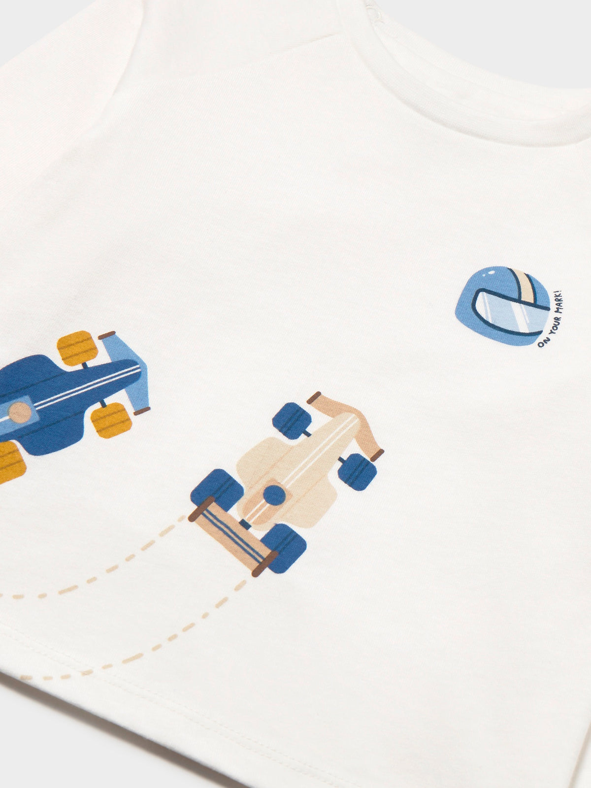 Camisola racing Nata (Creme / Pérola)  para Bebé Menino - Mayoral