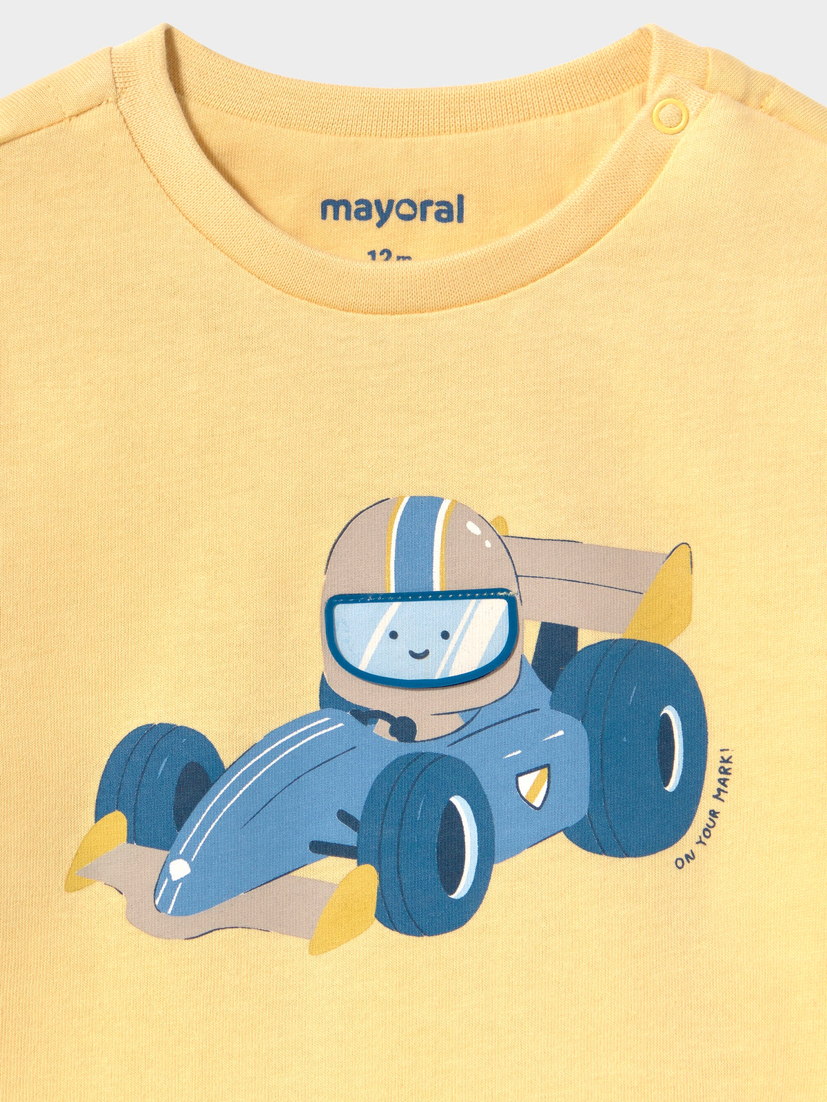 Camisola motor play Milho (Amarelo Pálido)  para Bebé Menino - Mayoral
