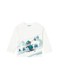 Camisola paisagem Nata-artic (Turquesa)  para Bebé Menino - Mayoral
