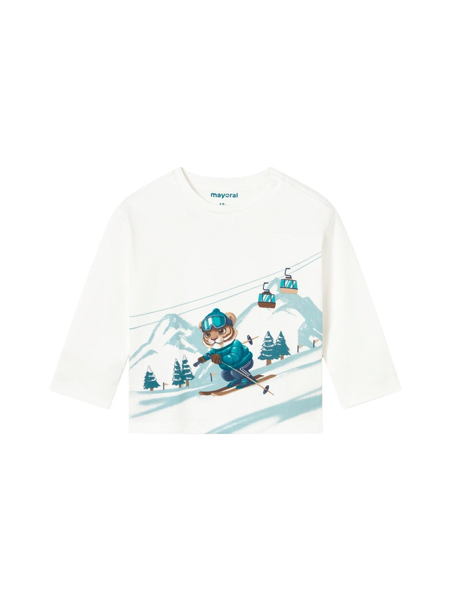 Camisola paisagem Nata-artic (Turquesa)  para Bebé Menino - Mayoral