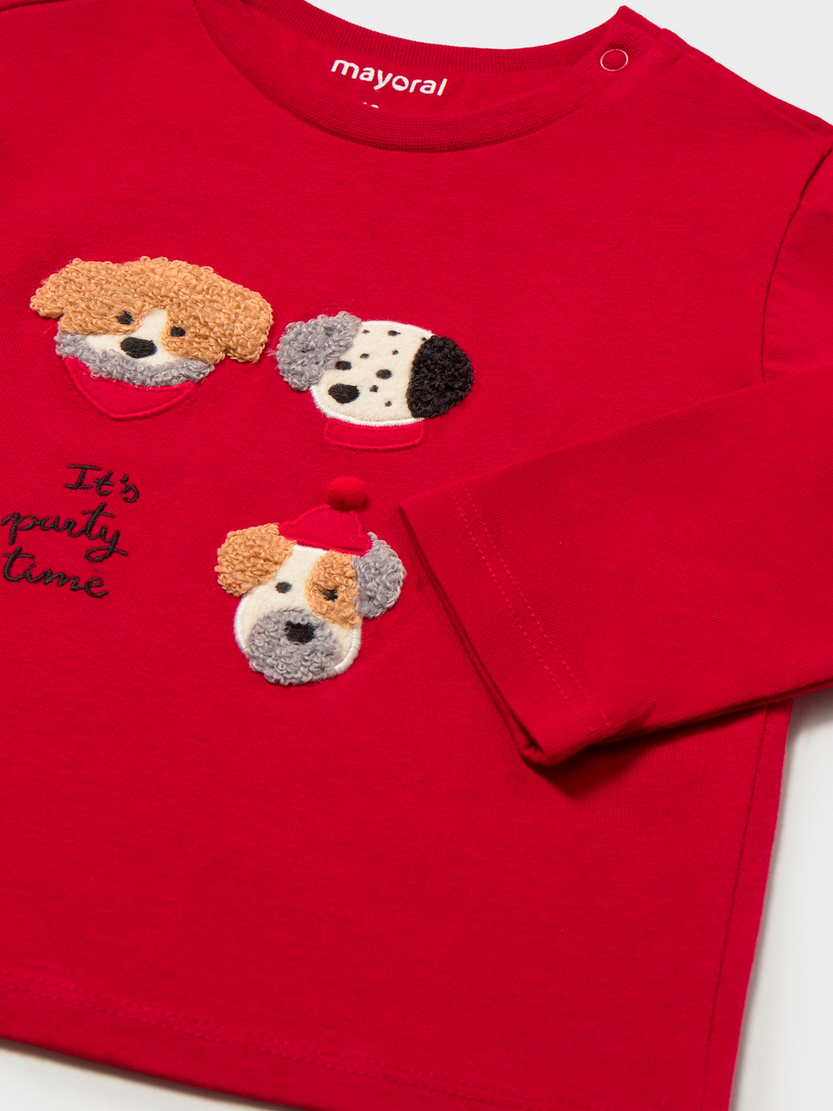 Camiseta m/comp. bordada Vermelho (Vermelho)  para Bebé Menino - Mayoral
