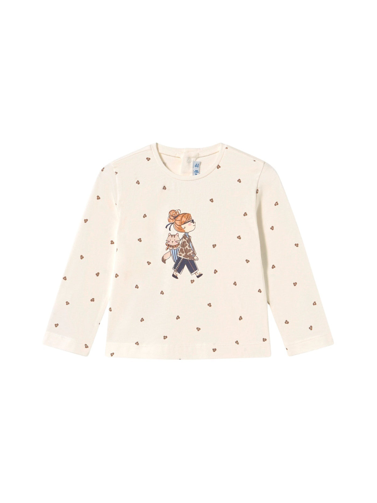 Camiseta estampada Crú (Creme / Pérola)  para Bebé Menina - Mayoral