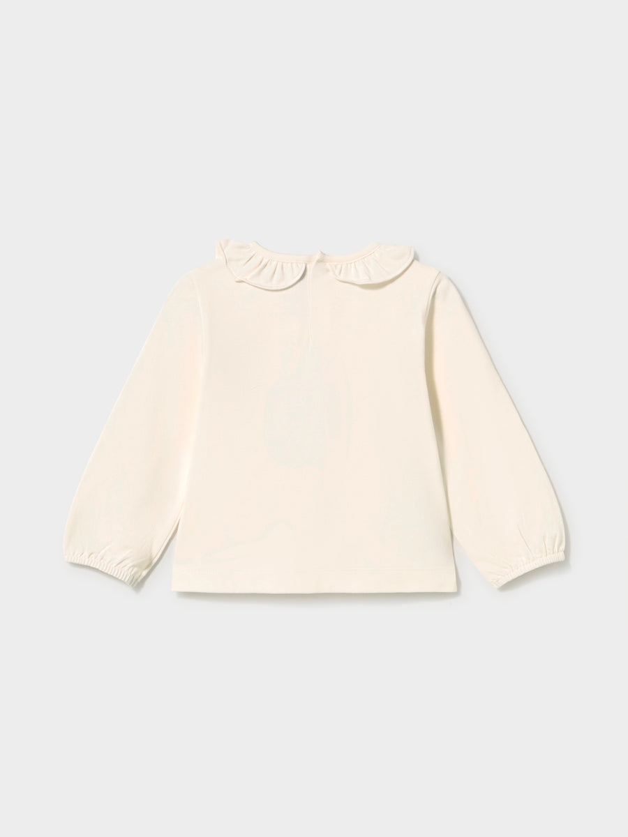 Camiseta m/comp. clássica Crú-nenufa (Verde Escuro)  para Bebé Menina - Mayoral