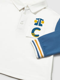 Polo m/comp. combinado bebé Azul escur (Marinho)  para Bebé Menino - Mayoral