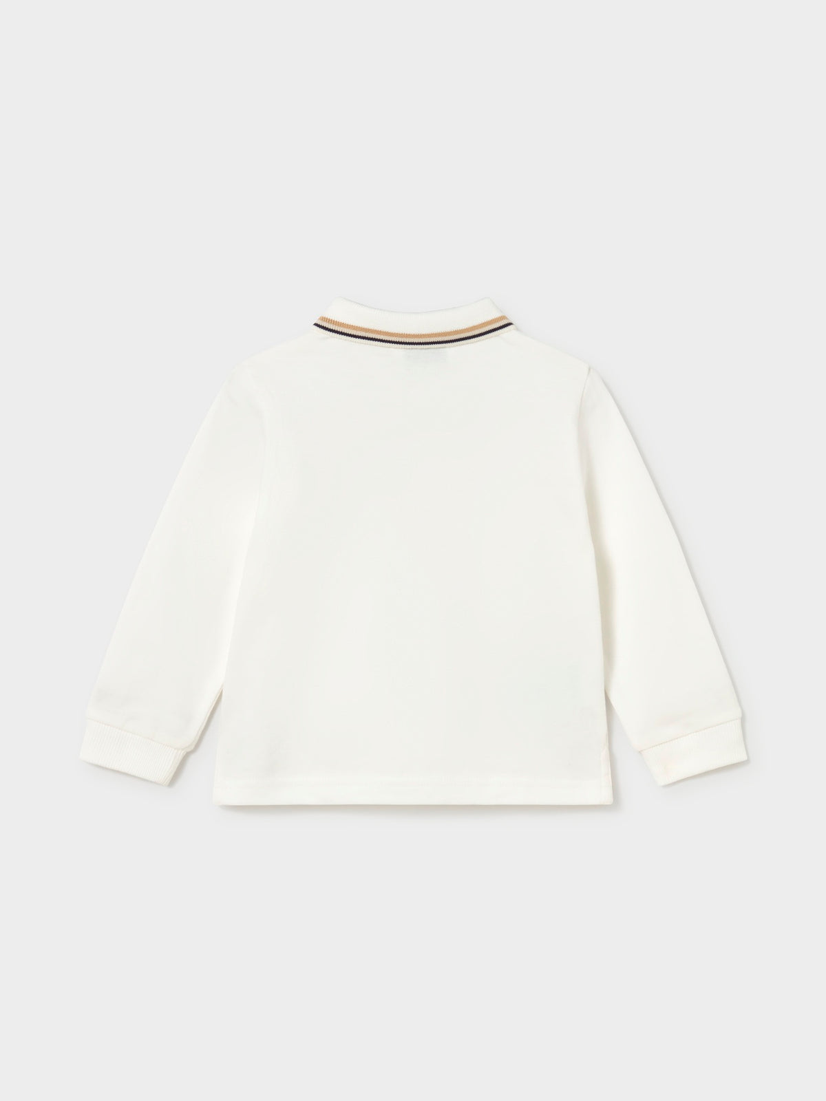 Polo m/comp. liso detalhes Nata (Creme / Pérola)  para Bebé Menino - Mayoral