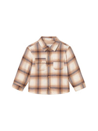 Sobrecamisa xadrez forrada Bolacha (Castanho Claro)  para Bebé Menino - Mayoral