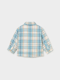 Sobrecamisa xadrez forrada Alaska (Celeste)  para Bebé Menino - Mayoral