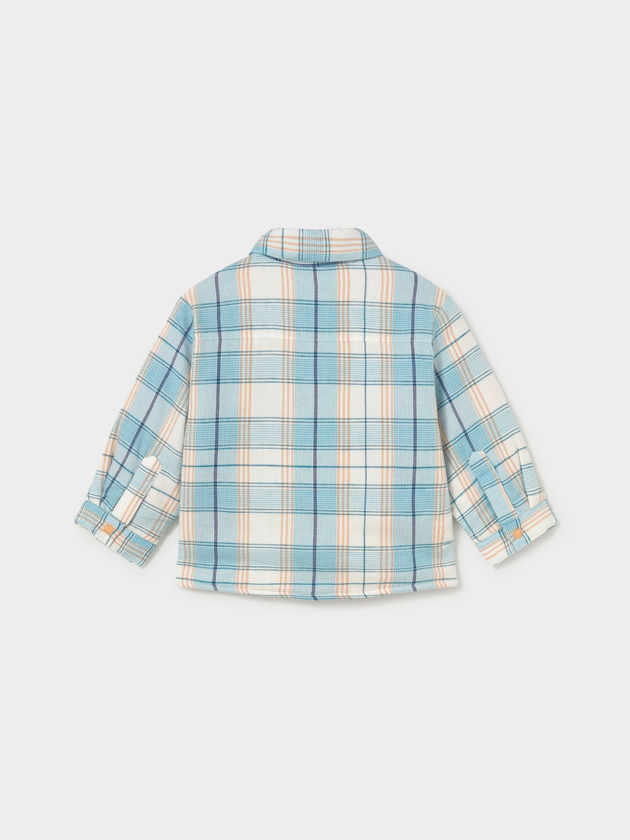Sobrecamisa xadrez forrada Alaska (Celeste)  para Bebé Menino - Mayoral