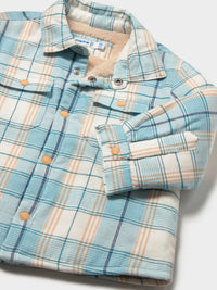 Sobrecamisa xadrez forrada Alaska (Celeste)  para Bebé Menino - Mayoral
