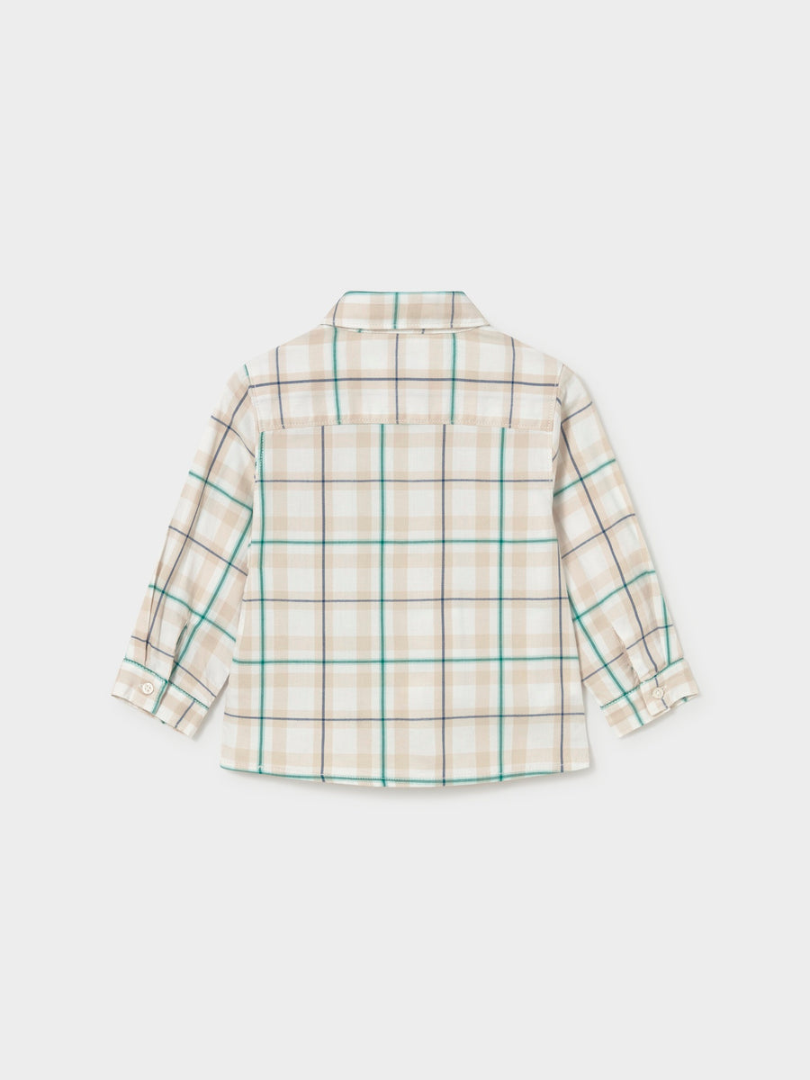 Camisa m/comp.xadrez Acacia (Verde)  para Bebé Menino - Mayoral
