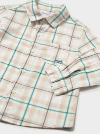 Camisa m/comp.xadrez Acacia (Verde)  para Bebé Menino - Mayoral