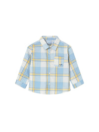Camisa m/comp.xadrez Verde Azul (Celeste)  para Bebé Menino - Mayoral