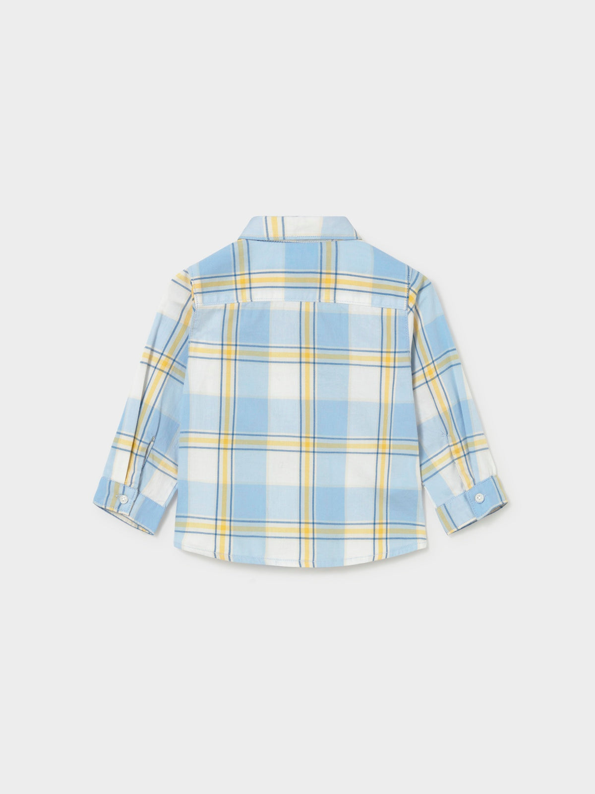 Camisa m/comp.xadrez Verde Azul (Celeste)  para Bebé Menino - Mayoral