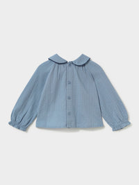 Blusa textura Light blue (Azul Céu)  para Bebé Menina - Mayoral