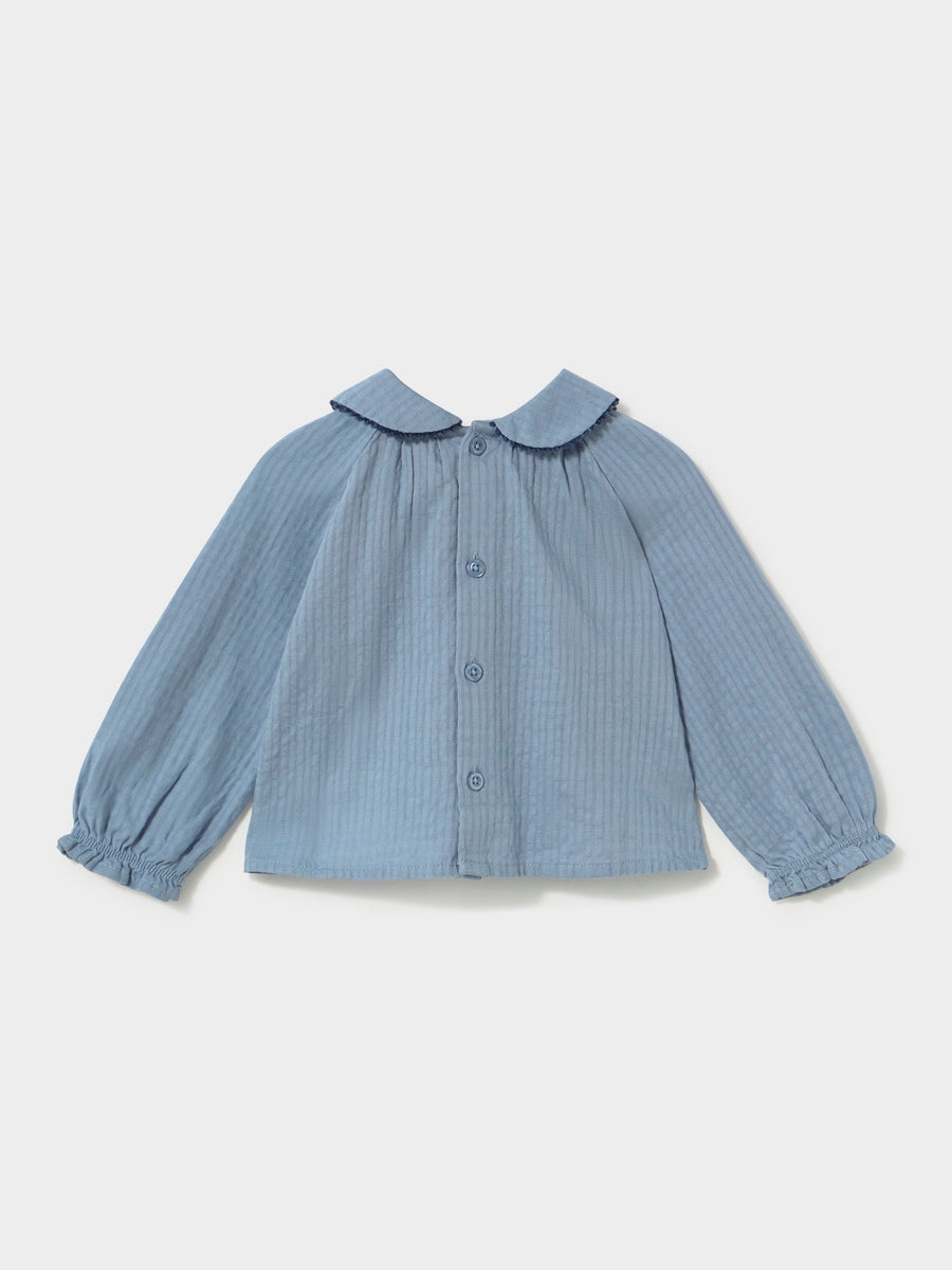 Blusa textura Light blue (Azul Céu)  para Bebé Menina - Mayoral
