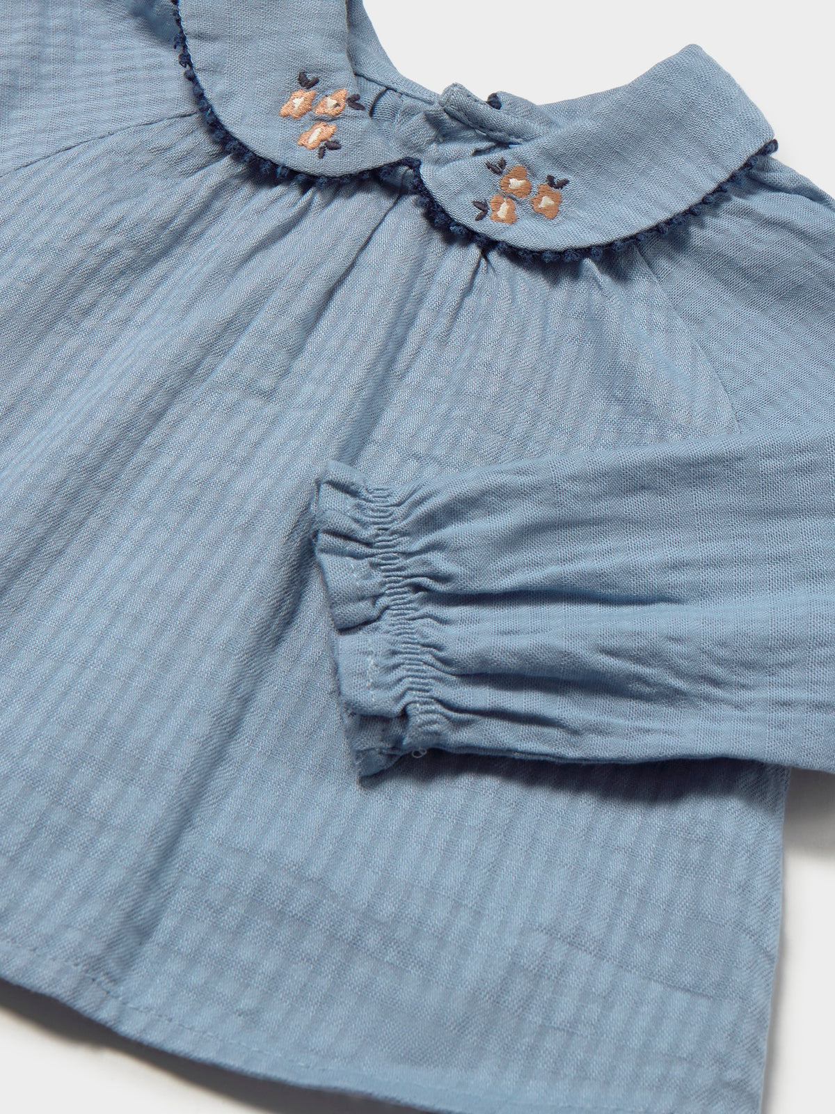 Blusa textura Light blue (Azul Céu)  para Bebé Menina - Mayoral