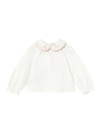 Blusa textura Crú-petisu (Creme / Pérola)  para Bebé Menina - Mayoral