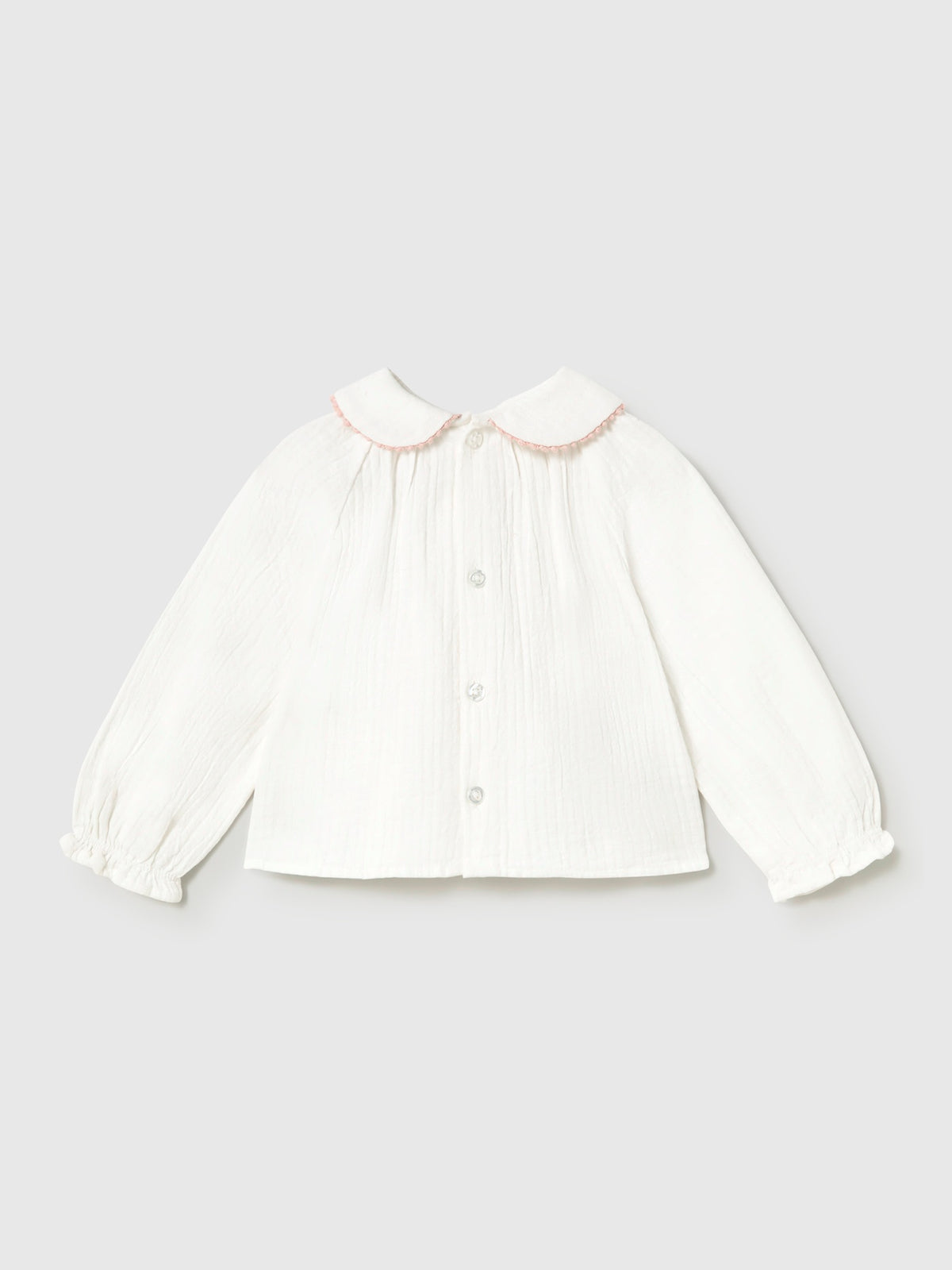 Blusa textura Crú-petisu (Creme / Pérola)  para Bebé Menina - Mayoral