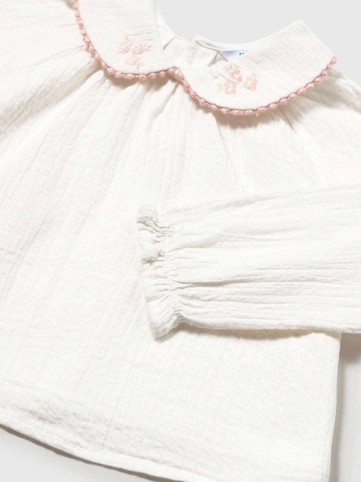 Blusa textura Crú-petisu (Creme / Pérola)  para Bebé Menina - Mayoral