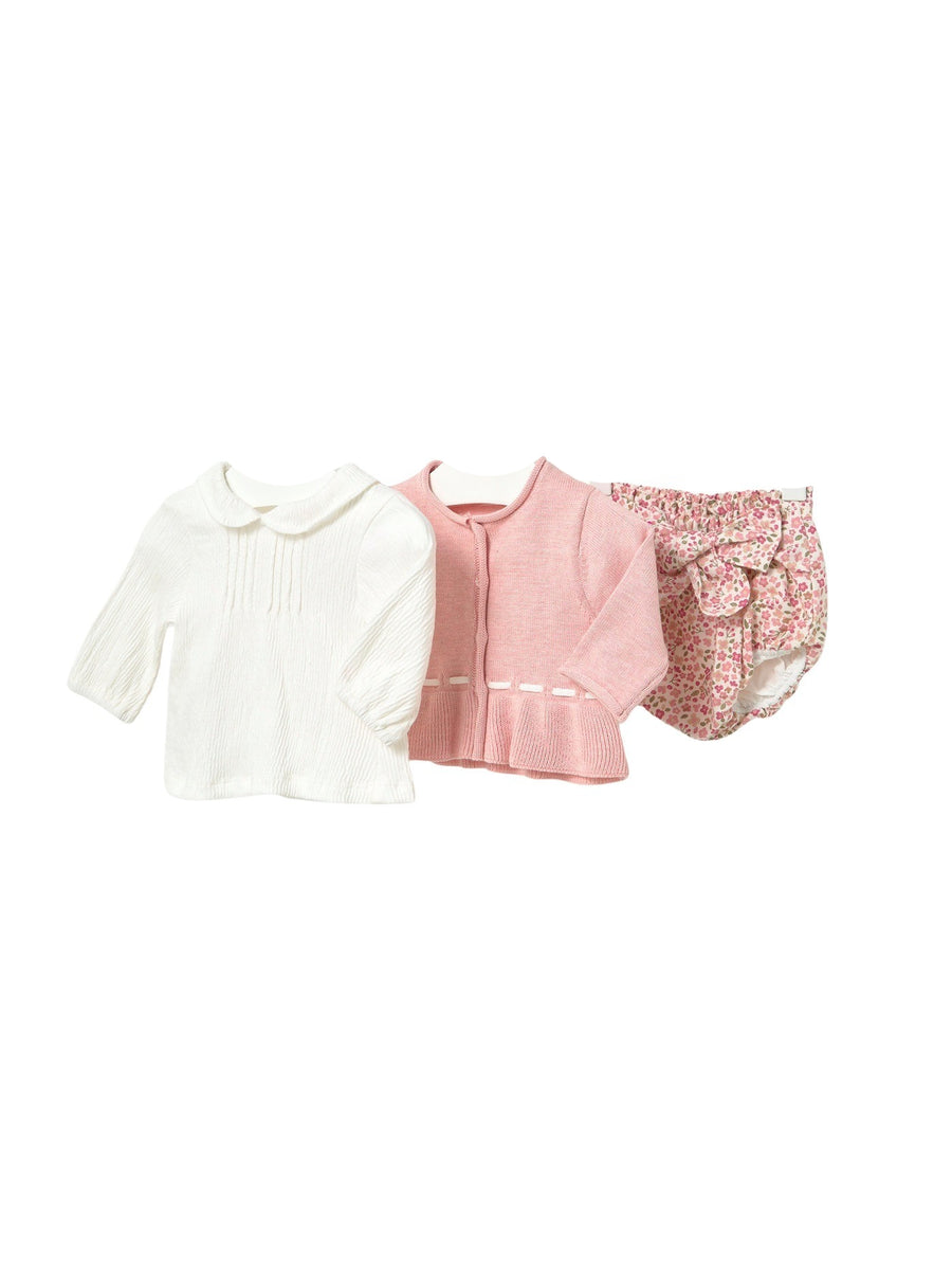 Conj. short Rosa b vig (Rosa Bébé)  para Bebé Menina - Mayoral