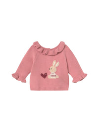 Camisola de malha greca Cipria (Rosa)  para Bebé Menina - Mayoral