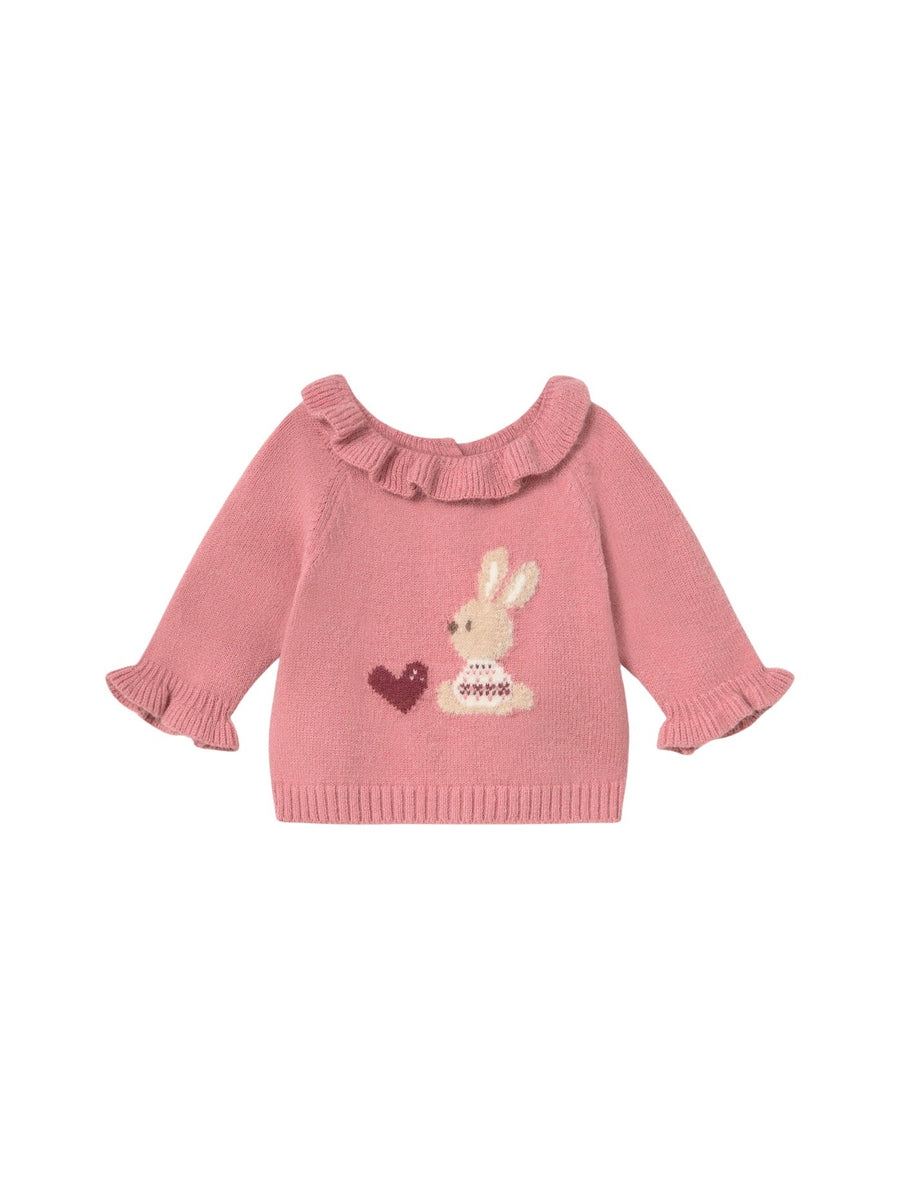 Camisola de malha greca Cipria (Rosa)  para Bebé Menina - Mayoral