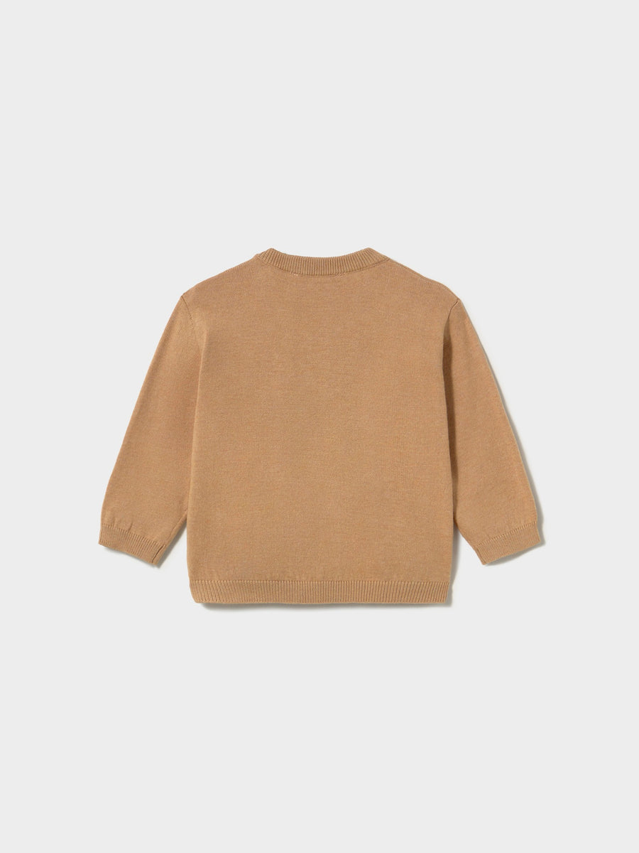 Jersey intarsia Bolacha vi (Castanho Claro)  para Bebé Menino - Mayoral