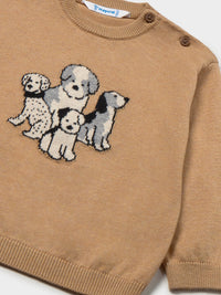 Jersey intarsia Bolacha vi (Castanho Claro)  para Bebé Menino - Mayoral