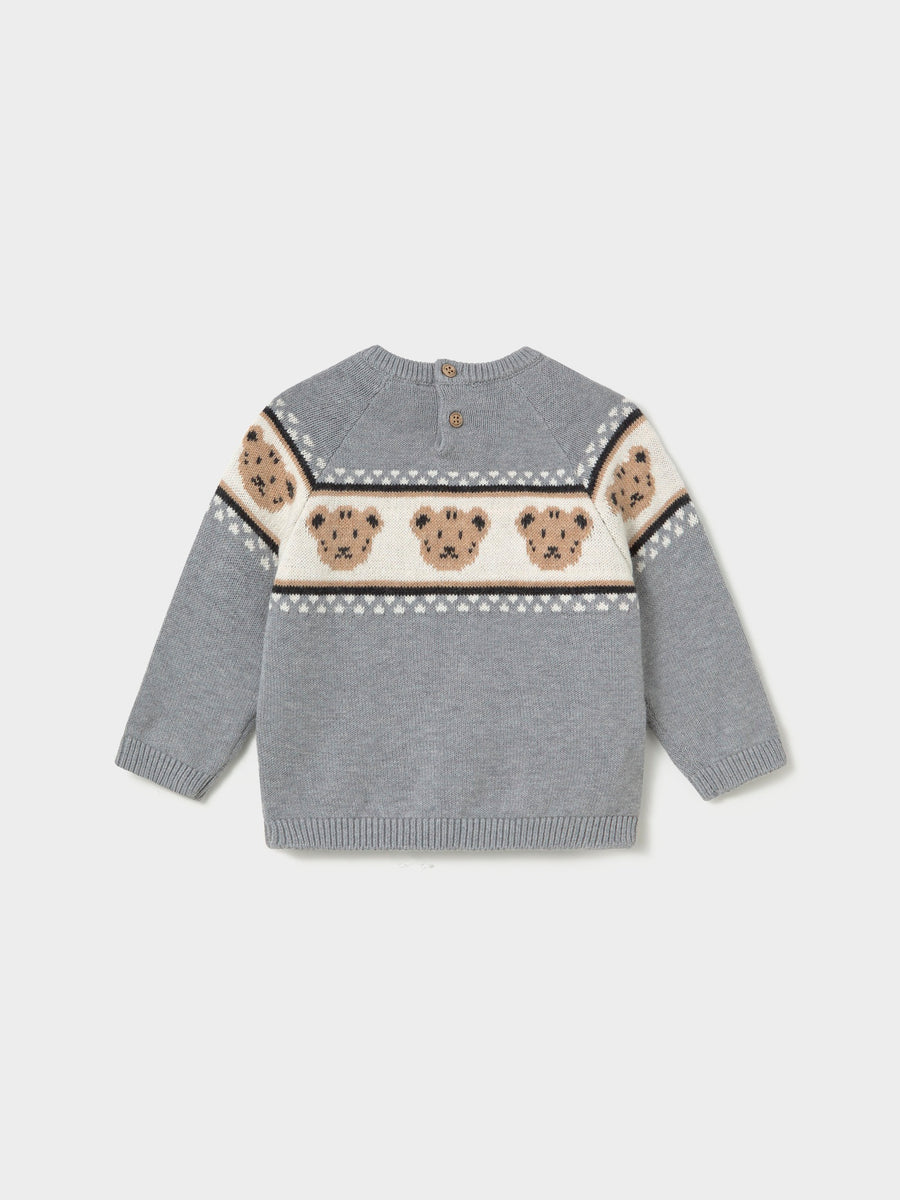 Jersey jacquard Nebola vig (Cinza)  para Bebé Menino - Mayoral