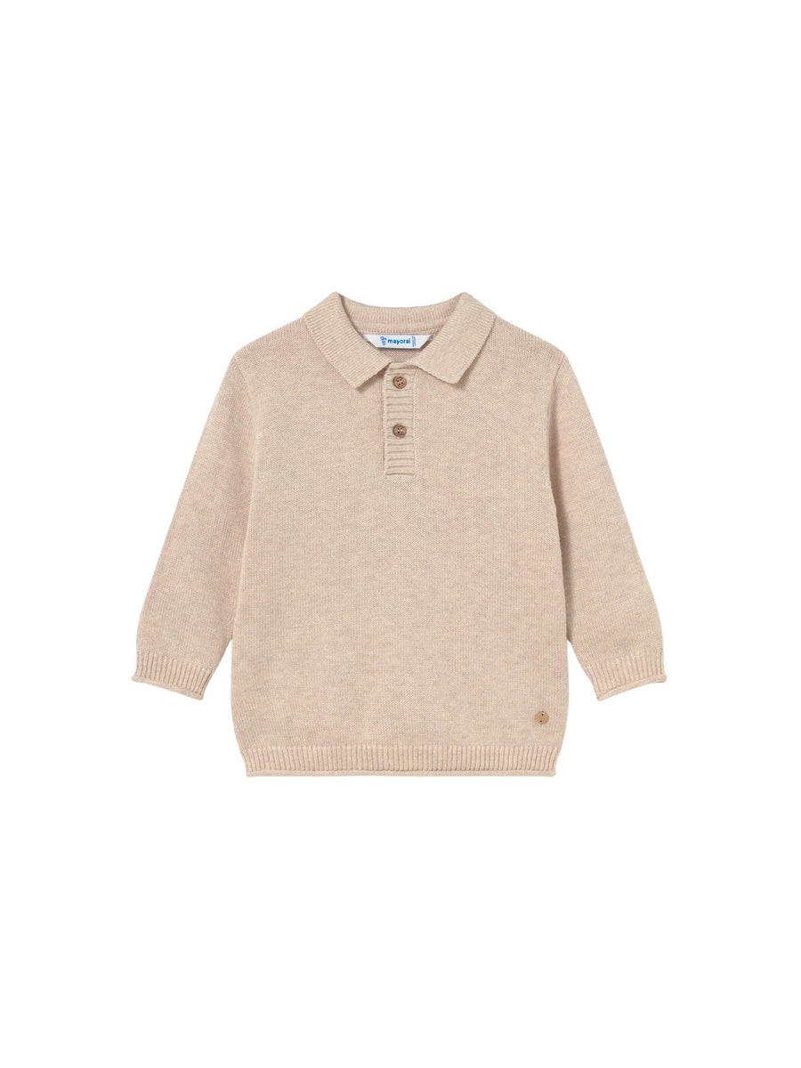 Jersey polo Cereal vig (Bege)  para Bebé Menino - Mayoral