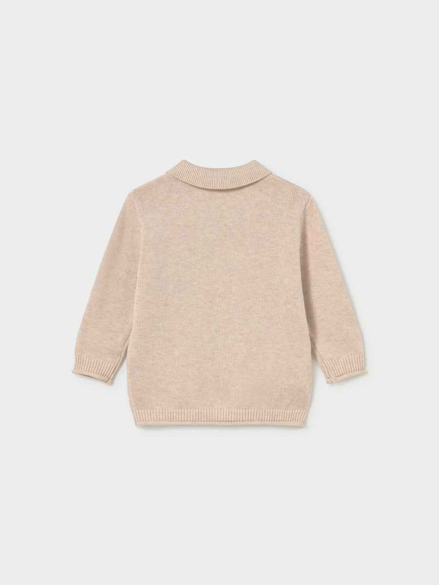 Jersey polo Cereal vig (Bege)  para Bebé Menino - Mayoral