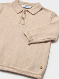 Jersey polo Cereal vig (Bege)  para Bebé Menino - Mayoral