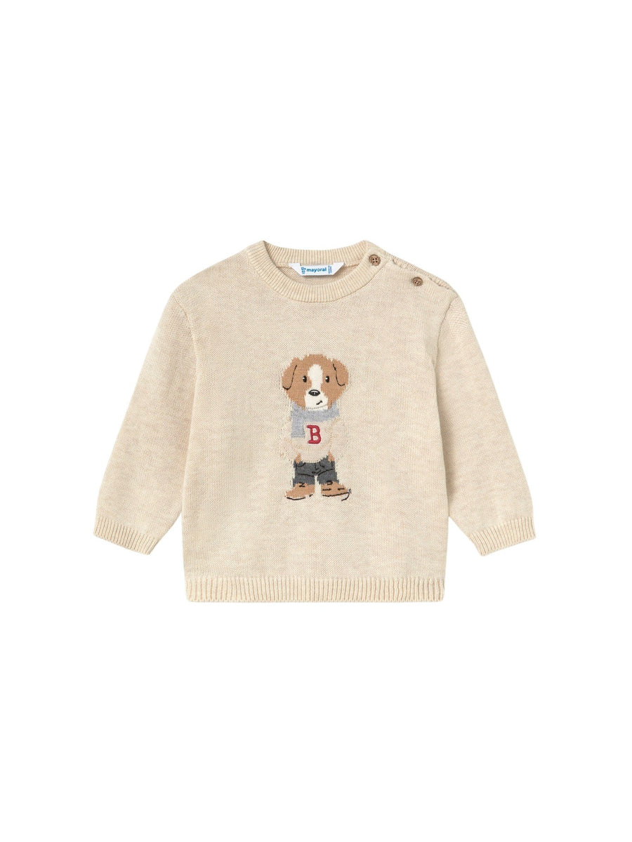 Jersey intarsia Pedra vig (Bege)  para Bebé Menino - Mayoral
