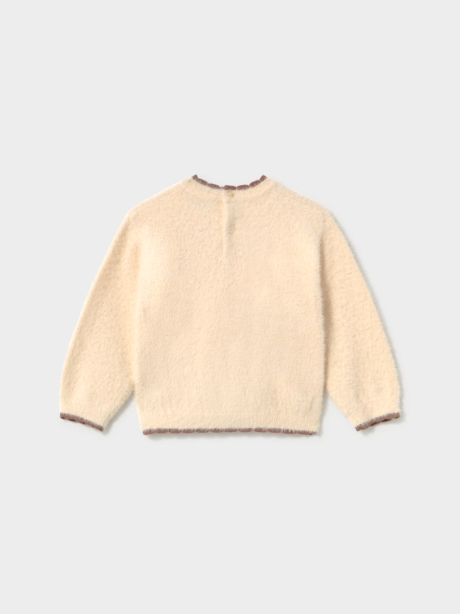 Jersey pelo Soja (Creme / Pérola)  para Bebé Menina - Mayoral