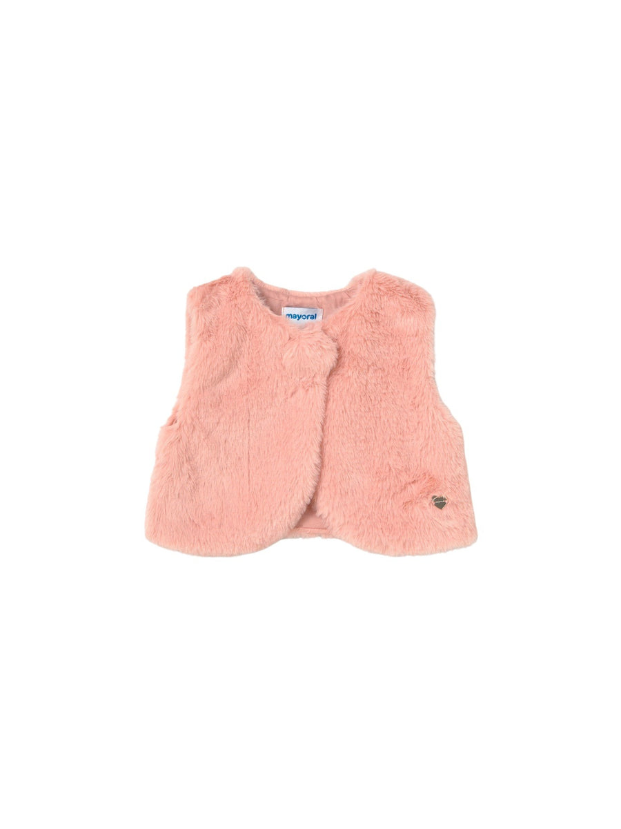 Colete pêlo Petisui (Rosa Bébé)  para Bebé Menina - Mayoral
