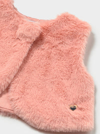 Colete pêlo Petisui (Rosa Bébé)  para Bebé Menina - Mayoral