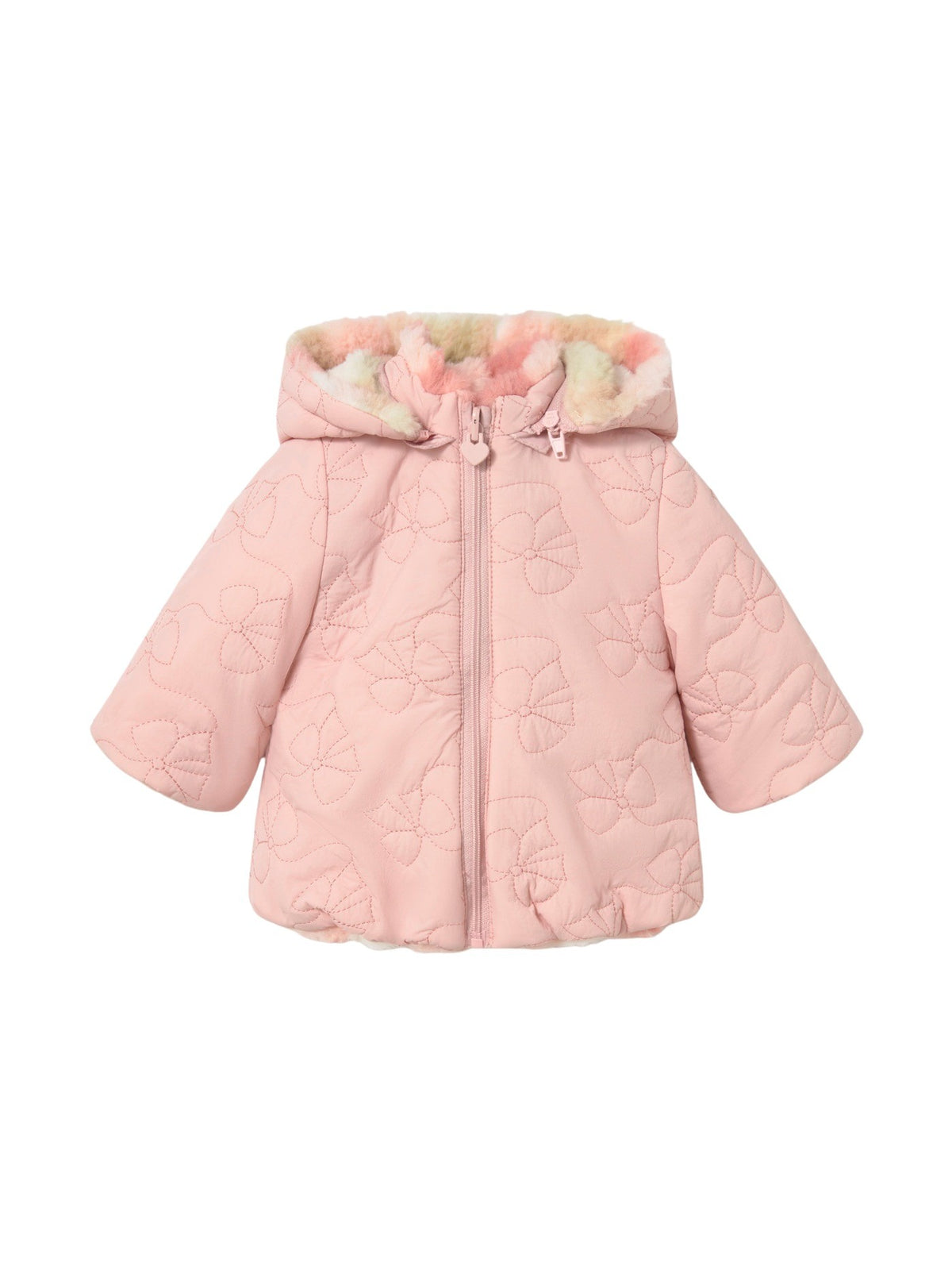 Blusão reversivel Nude (Rosa Bébé)  para Bebé Menina - Mayoral