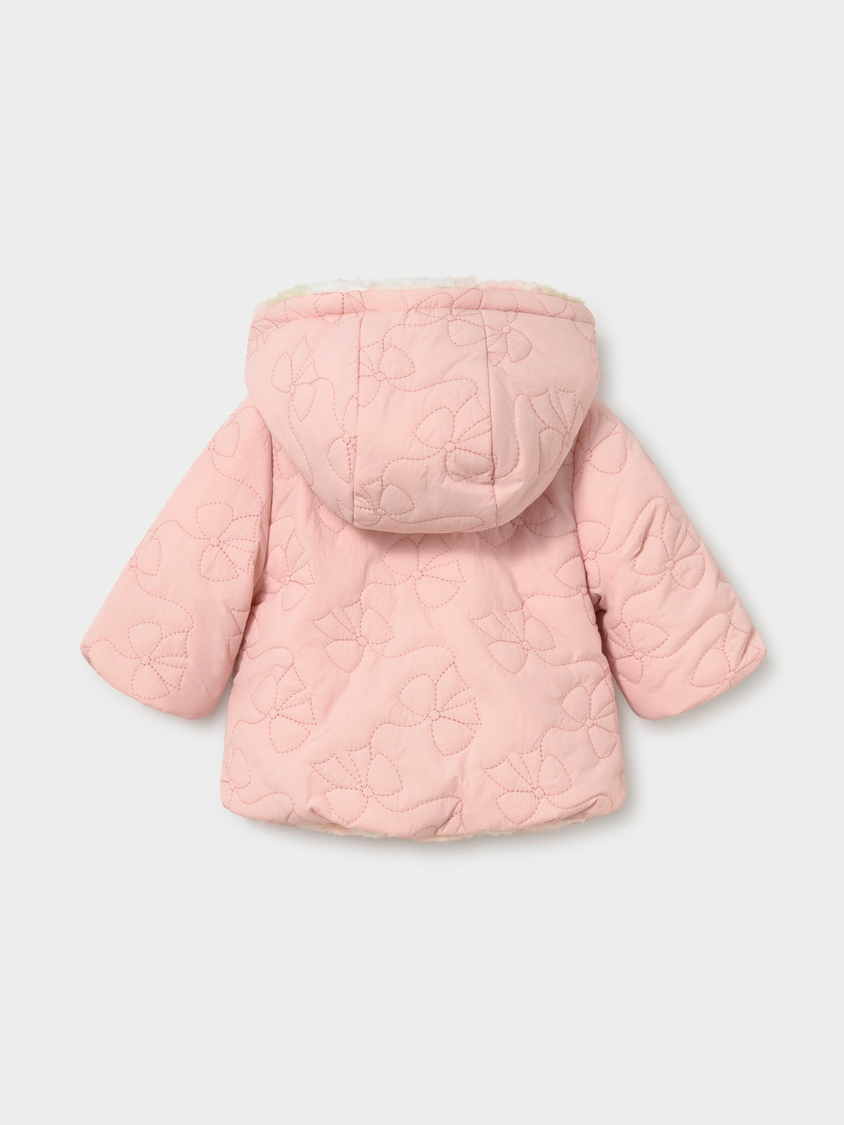 Blusão reversivel Nude (Rosa Bébé)  para Bebé Menina - Mayoral
