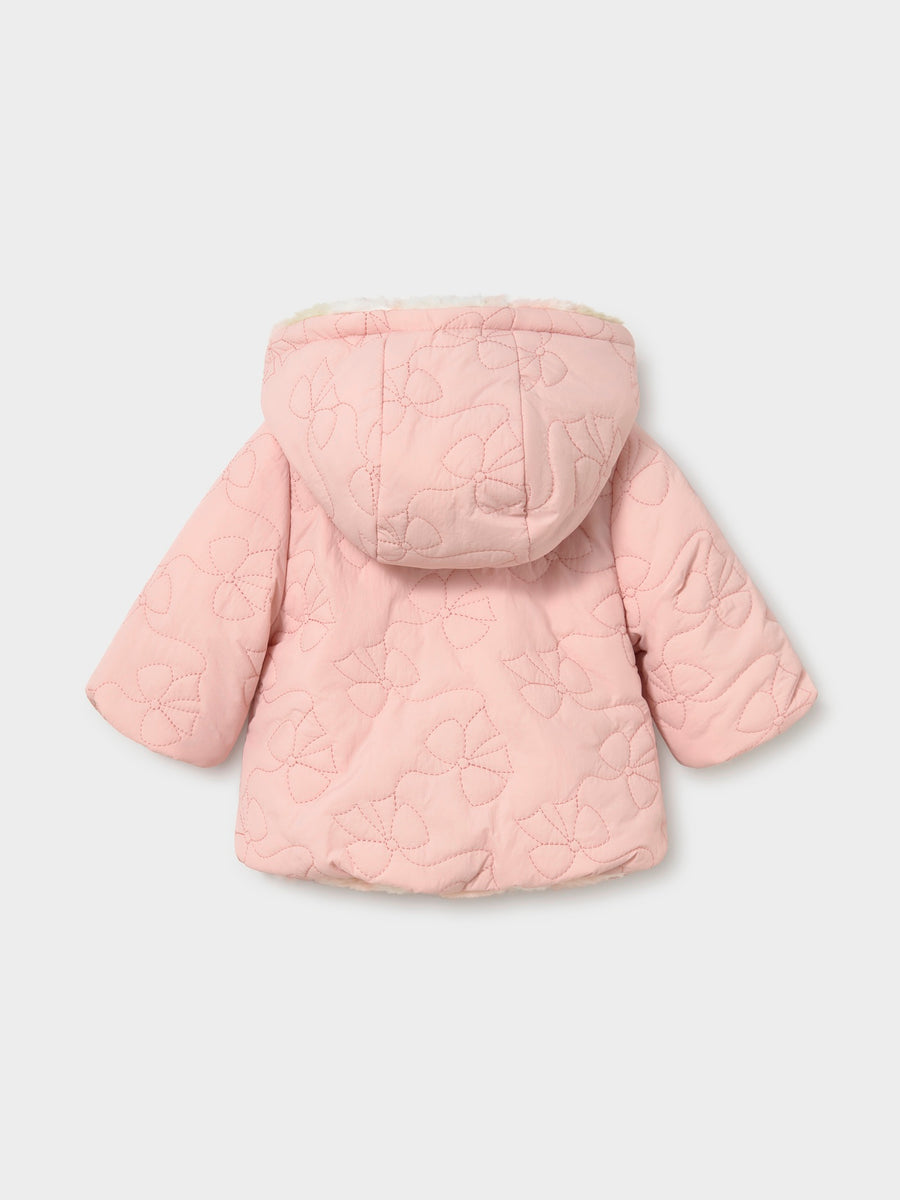 Blusão reversivel Nude (Rosa Bébé)  para Bebé Menina - Mayoral