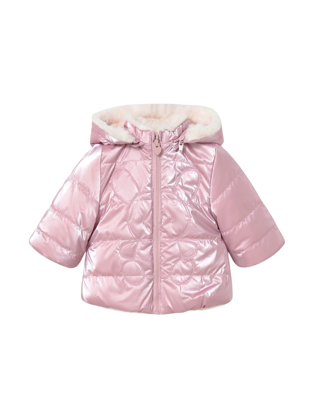 Blusão reversivel Rosa malva (Lilás)  para Bebé Menina - Mayoral