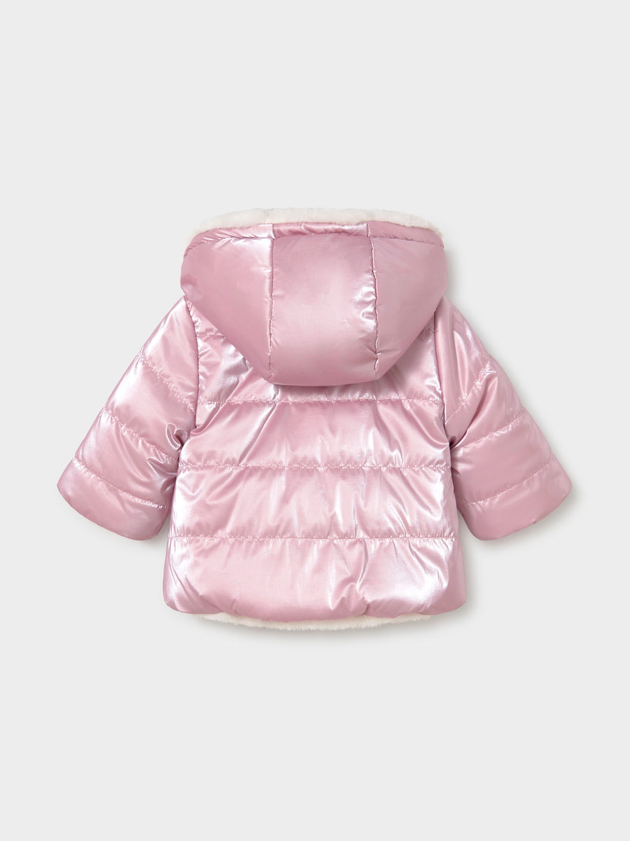 Blusão reversivel Rosa malva (Lilás)  para Bebé Menina - Mayoral