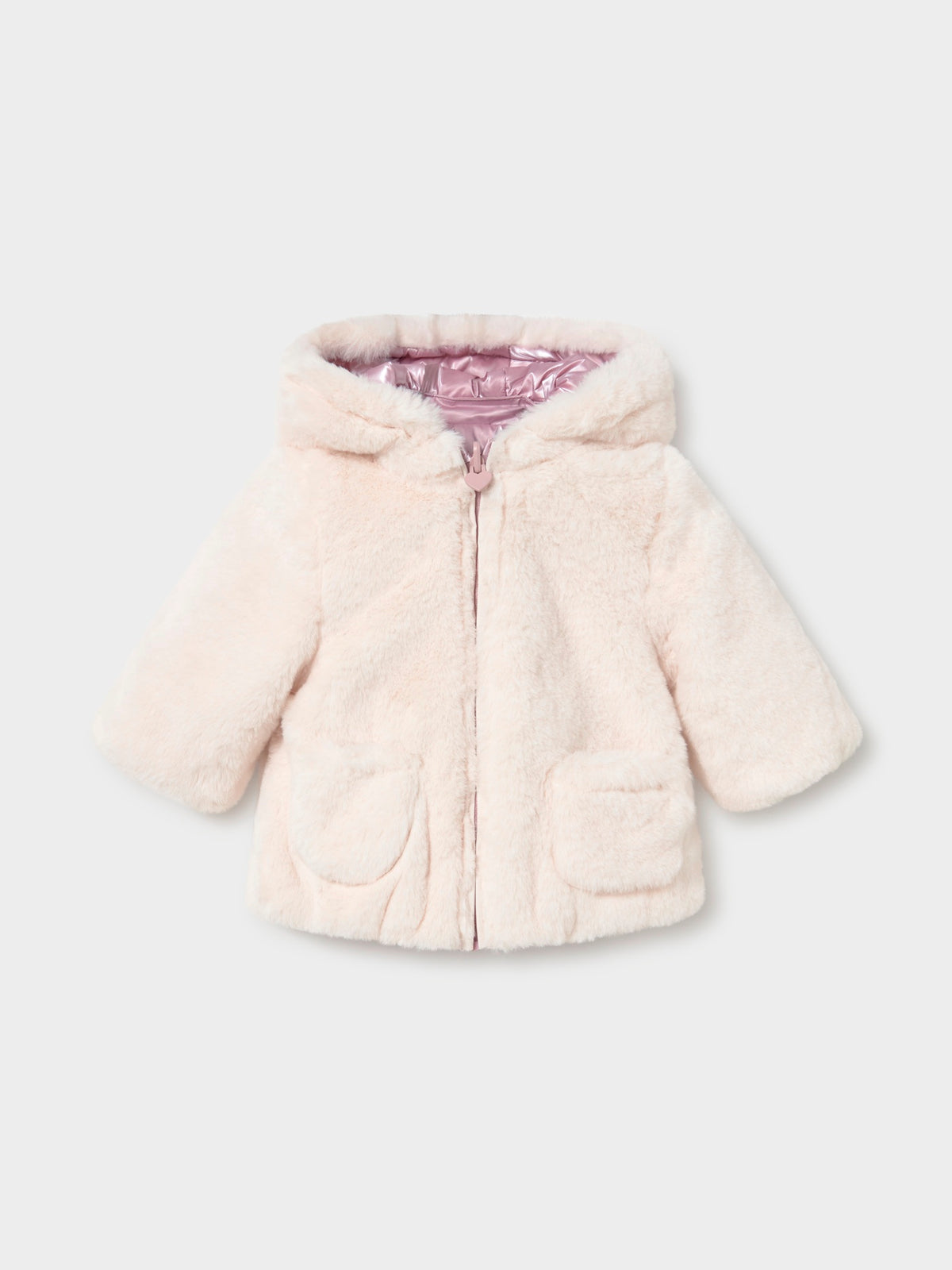 Blusão reversivel Rosa malva (Lilás)  para Bebé Menina - Mayoral