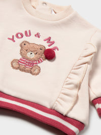 Sweat-shirt Cerámica (Creme / Pérola)  para Bebé Menina - Mayoral
