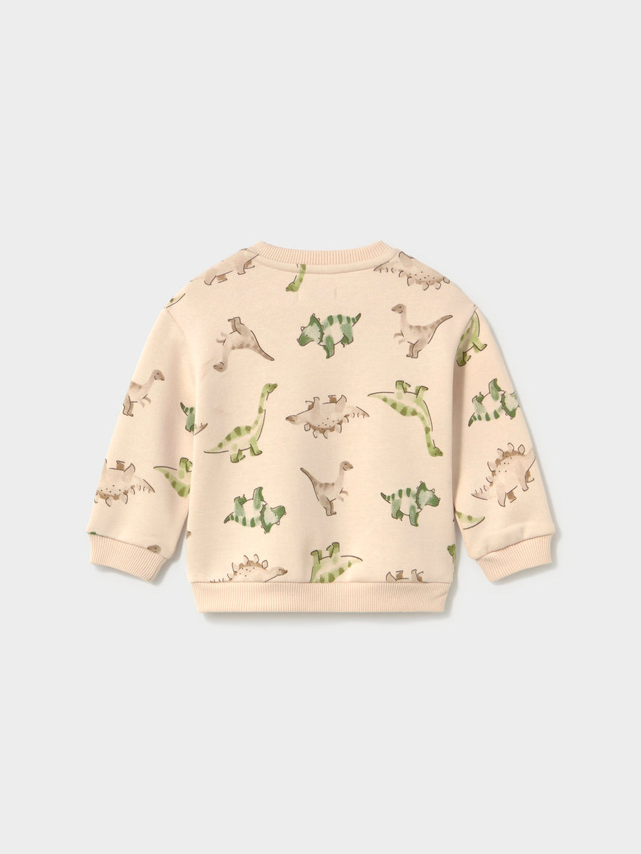 Sweat estampada dinossauros Light topo (Tijolo)  para Bebé Menino - Mayoral