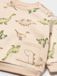 Sweat estampada dinossauros Light topo (Tijolo)  para Bebé Menino - Mayoral