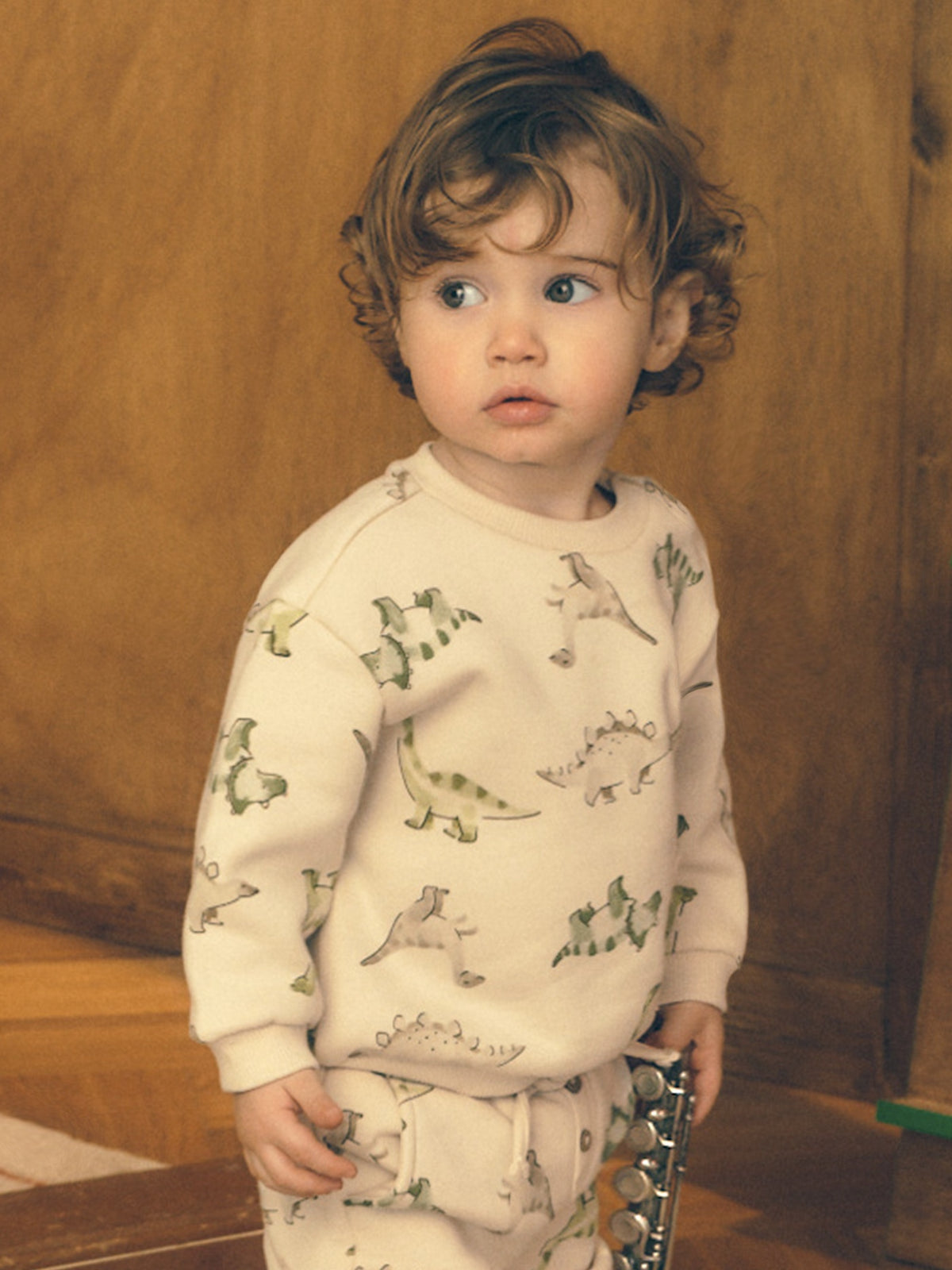 Sweat estampada dinossauros Light topo (Tijolo)  para Bebé Menino - Mayoral
