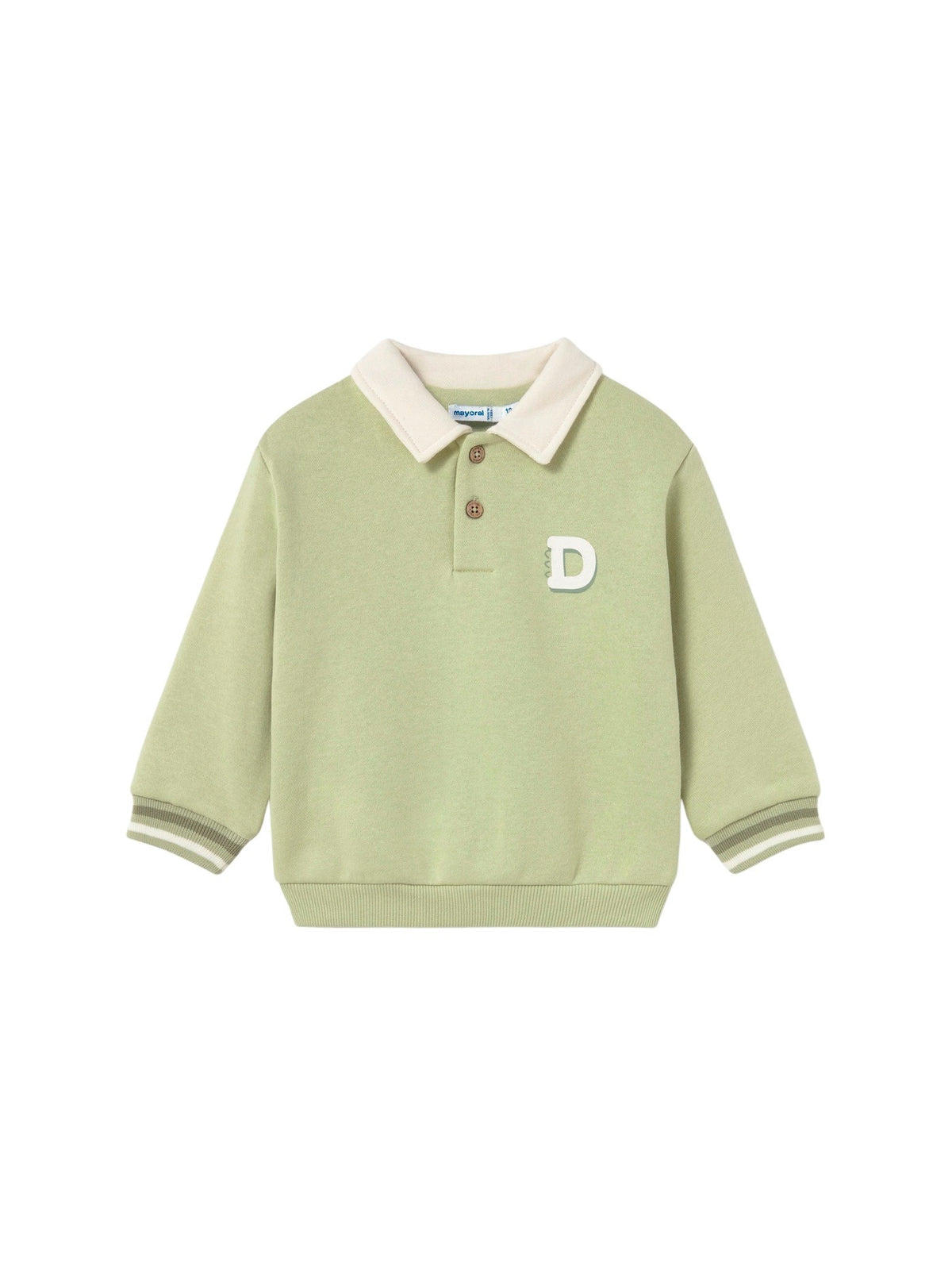Sweat gola tipo polo Oregano (Verde seco)  para Bebé Menino - Mayoral