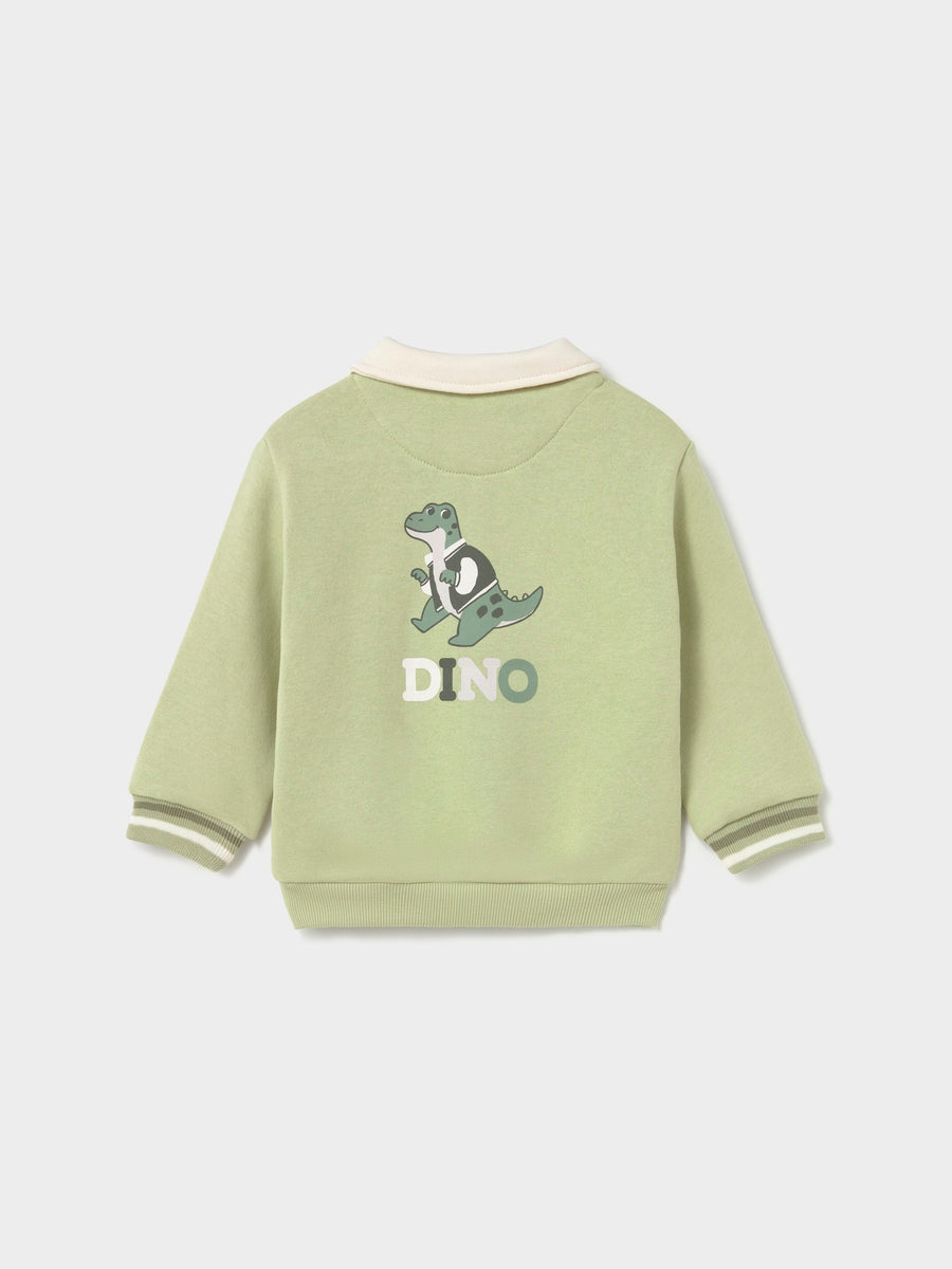 Sweat gola tipo polo Oregano (Verde seco)  para Bebé Menino - Mayoral