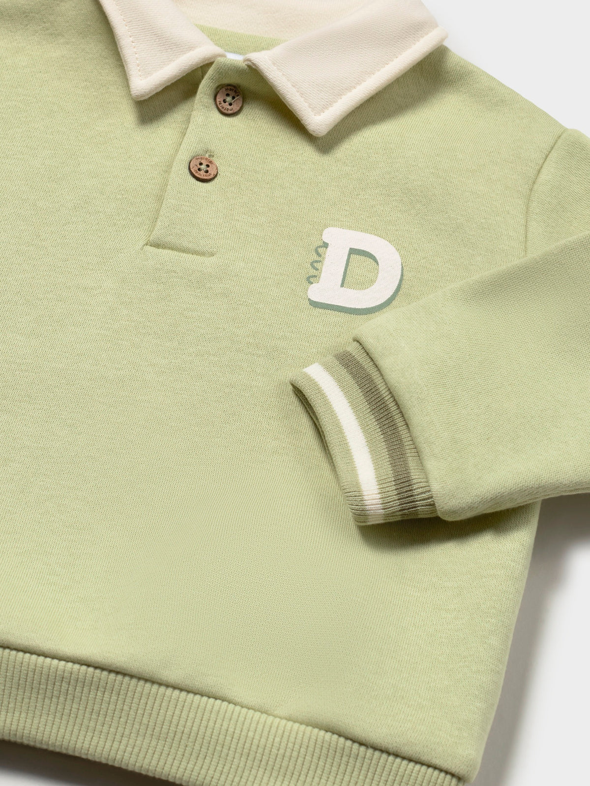 Sweat gola tipo polo Oregano (Verde seco)  para Bebé Menino - Mayoral
